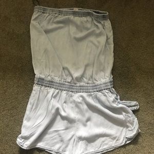 Sunday Best Cropsey Romper in Chambray